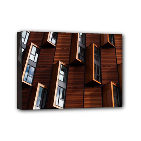 Abstract Architecture Building Business Mini Canvas 7  X 5  by Amaryn4rt