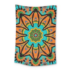 Color Abstract Pattern Structure Small Tapestry by Amaryn4rt