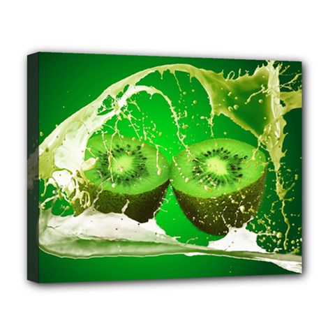Kiwi Fruit Vitamins Healthy Cut Deluxe Canvas 20  X 16   by Amaryn4rt