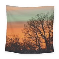 Twilight Sunset Sky Evening Clouds Square Tapestry (large) by Amaryn4rt