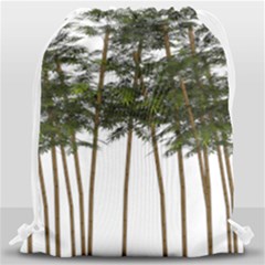 Bamboo Plant Wellness Digital Art Drawstring Bag (large) by Amaryn4rt