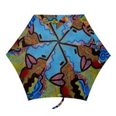 Graffiti Wall Color Artistic Mini Folding Umbrellas by Amaryn4rt