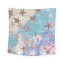 Pastel stars Square Tapestry (Small) View1