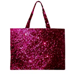 Pink Glitter Zipper Mini Tote Bag by Amaryn4rt