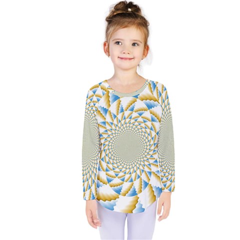 Tech Neon And Glow Backgrounds Psychedelic Art Psychedelic Art Kids  Long Sleeve Tee by Amaryn4rt