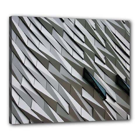 Abstract Background Geometry Block Canvas 24  X 20  by Amaryn4rt