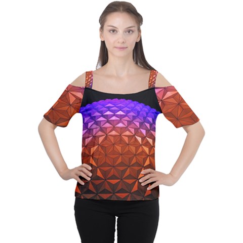 Abstract Ball Colorful Colors Women s Cutout Shoulder Tee by Amaryn4rt