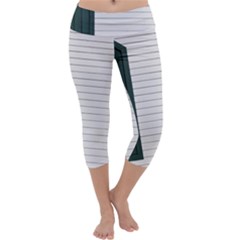 Construction Design Door Exterior Capri Yoga Leggings by Amaryn4rt