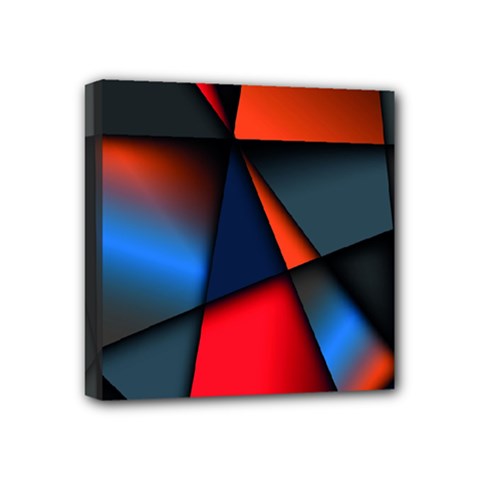 3d And Abstract Mini Canvas 4  X 4  by Nexatart