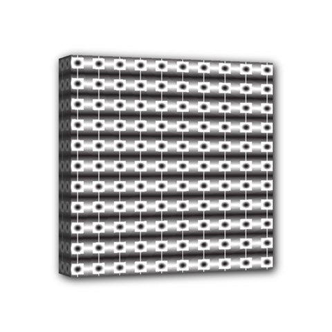 Pattern Background Texture Black Mini Canvas 4  X 4  by Nexatart