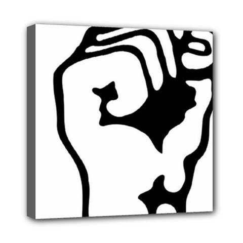 Skeleton Right Hand Fist Raised Fist Clip Art Hand 00wekk Clipart Mini Canvas 8  X 8  by Foxymomma