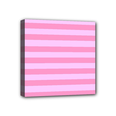 Fabric Baby Pink Shades Pale Mini Canvas 4  X 4  by Nexatart