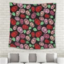 Red and pink roses Square Tapestry (Large) View2