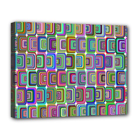 Psychedelic 70 S 1970 S Abstract Canvas 14  X 11  by Nexatart