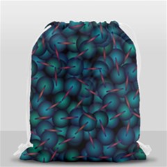 Background Abstract Textile Design Drawstring Bag (small) by Nexatart