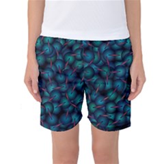 Background Abstract Textile Design Women s Basketball Shorts by Nexatart
