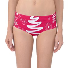 Christmas Tree Mid-waist Bikini Bottoms by Nexatart