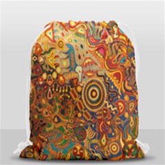 Ethnic Pattern Drawstring Bag (small) by Nexatart