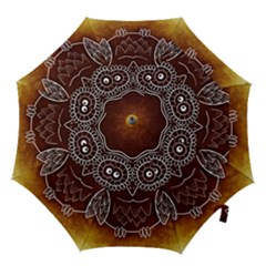 Owl Abstract Funny Pattern Hook Handle Umbrellas (small) by Nexatart
