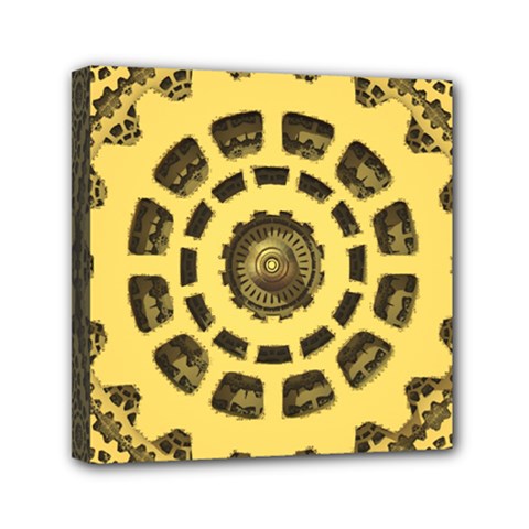 Gears Mini Canvas 6  X 6  by Nexatart