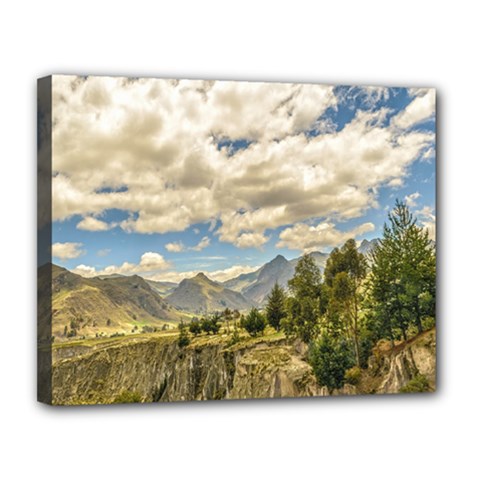 Valley And Andes Range Mountains Latacunga Ecuador Canvas 14  X 11  by dflcprints