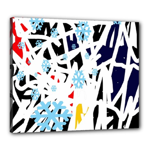 Abstraction Canvas 24  X 20  by Valentinaart