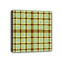Geometric Tartan Pattern Square Mini Canvas 4  x 4  View1