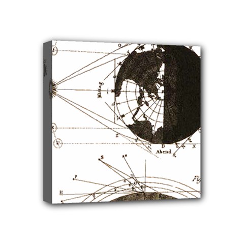 Planetary Equations Mini Canvas 4  X 4  by MTNDesignco