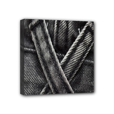 Backdrop Belt Black Casual Closeup Mini Canvas 4  X 4  by Nexatart