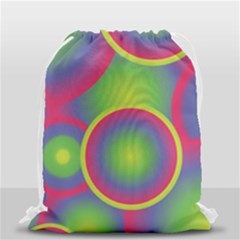 Background Colourful Circles Drawstring Bag (small) by Nexatart