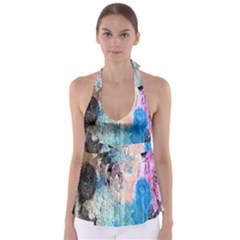 Peelingpaint Babydoll Tankini Top by digitaldivadesigns