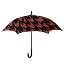 Dogstooth Pattern Closeup Hook Handle Umbrellas (Medium) View3