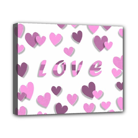 Love Valentine S Day 3d Fabric Canvas 10  X 8  by Nexatart