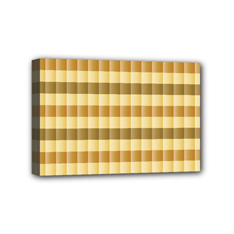 Pattern Grid Squares Texture Mini Canvas 6  X 4  by Nexatart