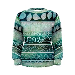 Deep Blue Tribal Women s Sweatshirt by Brittlevirginclothing