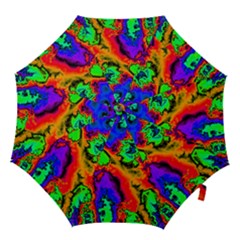 Hot Fractal Statement Hook Handle Umbrellas (small) by Fractalworld
