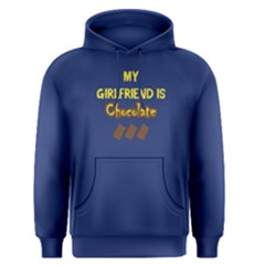 Blue My Girlfriend Is Chocolate Men s Pullover Hoodie by FunnySaying