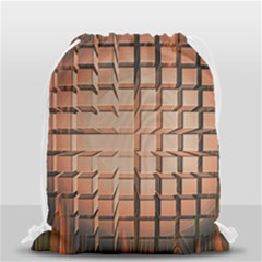 Abstract Texture Background Pattern Drawstring Bag (small) by Nexatart