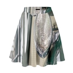 Auto Automotive Classic Spotlight High Waist Skirt by Nexatart
