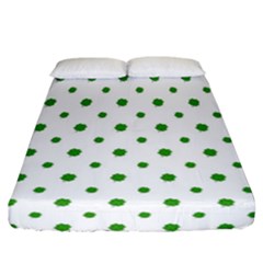 Saint Patrick Motif Pattern Fitted Sheet (california King Size) by dflcprints