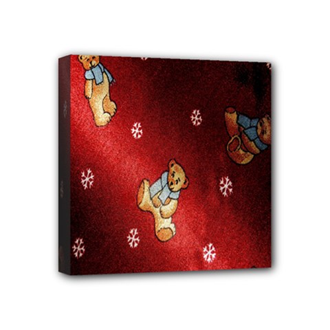 Background Fabric Mini Canvas 4  X 4  by Nexatart