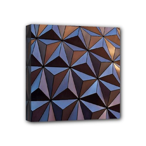 Background Geometric Shapes Mini Canvas 4  X 4  by Nexatart