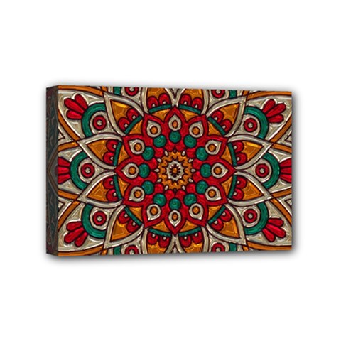Background Metallizer Pattern Art Mini Canvas 6  X 4  by Nexatart