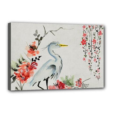 Background Scrapbook Paper Asian Canvas 18  X 12  by Nexatart