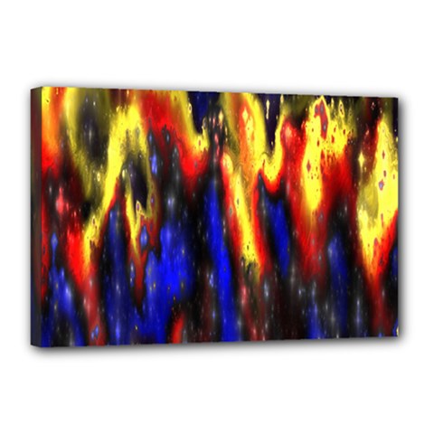 Banner Header Plasma Fractal Canvas 18  X 12  by Nexatart