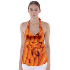 Carrots Vegetables Market Babydoll Tankini Top by Nexatart
