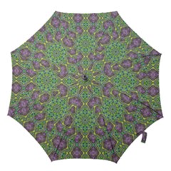 Modern Ornate Geometric Pattern Hook Handle Umbrellas (medium) by dflcprints