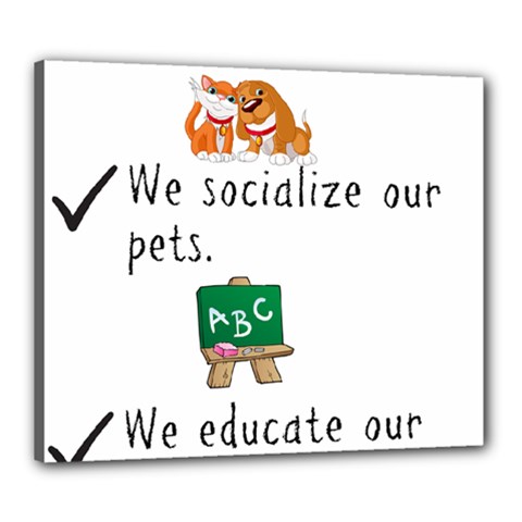 Homeschoolers Socialize Canvas 24  X 20  by athenastemple