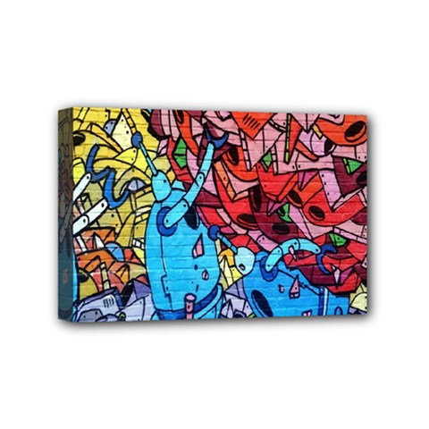 Colorful Graffiti Art Mini Canvas 6  X 4  by Nexatart