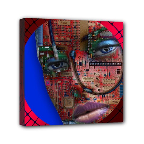 Display Dummy Binary Board Digital Mini Canvas 6  X 6  by Nexatart